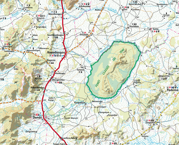 Upgrading of the general map, BURKINA FASO