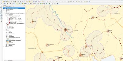 Localities entitled to receive the universal electronic communications service, GABON