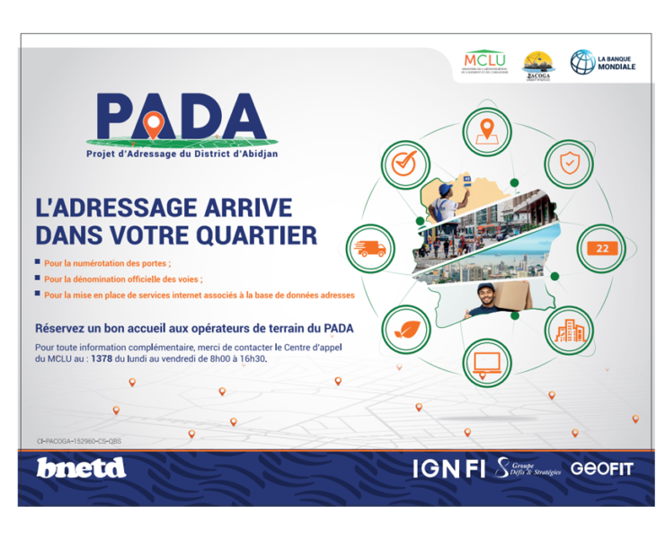 Côte d’Ivoire / Projet PADA : la zone 1 du projet entre enquêtes et numérotation des portes